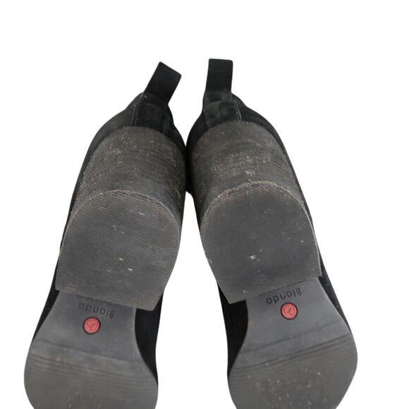 Blondo Shoes Womens 6 Bootie Block Heel Classic Leather Fashion Waterproof Black - Picture 13 of 16